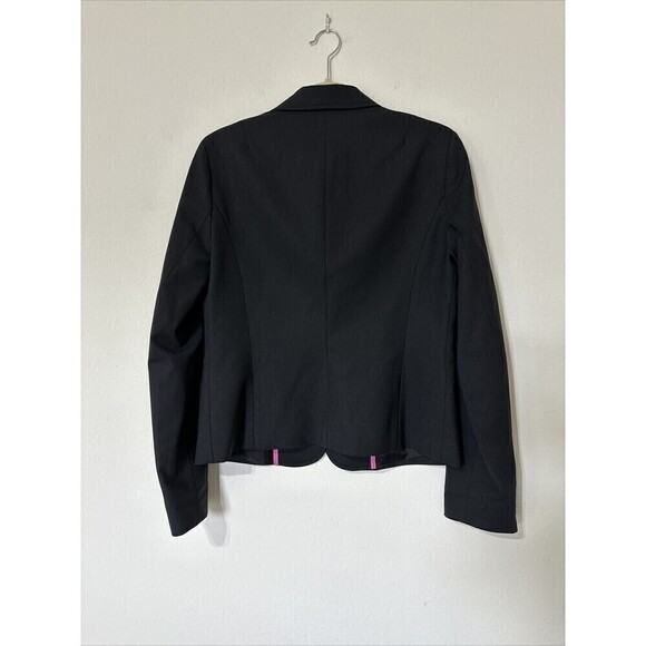 J Crew Wool Blazer Womens Two Button Career Black Size 10 Fully Lined. - Picture 6 of 10